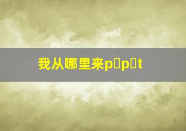 我从哪里来p p t